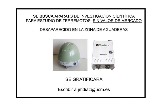 La Concejalía del Terremoto solicita colaboración ciudadana para recuperar una estación sísmica con datos científicos sobre la falla de Alhama sustraída de una casa en Aguaderas - 1, Foto 1