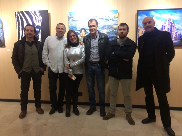 El colectivo de pintores murcianos Trazo6 expone sus últimas obras en El Corte Inglés - 1, Foto 1