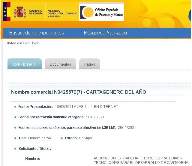 Oficina Española de Patentes y Marcas, Foto 1