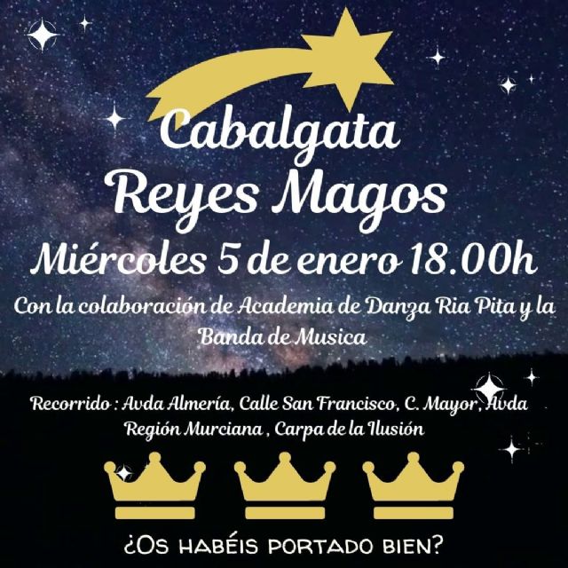 Los Reyes Magos llegan a Puerto Lumbreras, mañana 5 de enero, a las 18:00h - 1, Foto 1