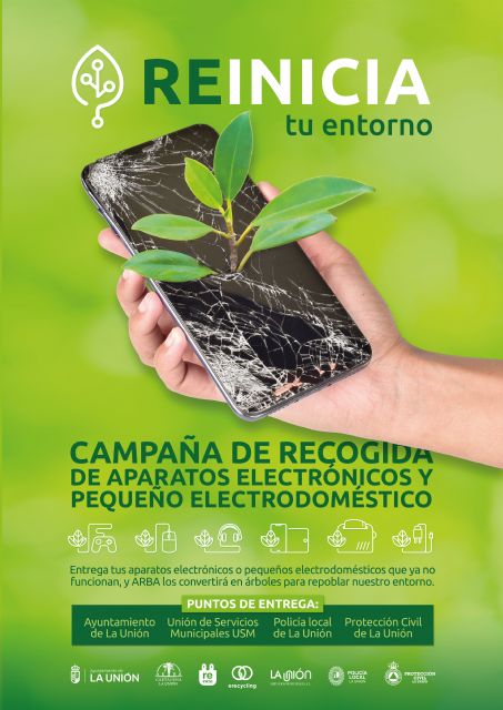 El Ayuntamiento de La Unión reciclará aparatos electrónicos que canjeará por nuevos árboles para la Sierra Minera - 1, Foto 1