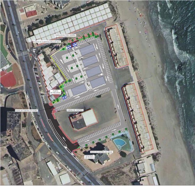 La Comunidad licita la construcción de un aparcamiento disuasorio en La Manga que contará con 296 nuevas plazas gratuitas - 1, Foto 1