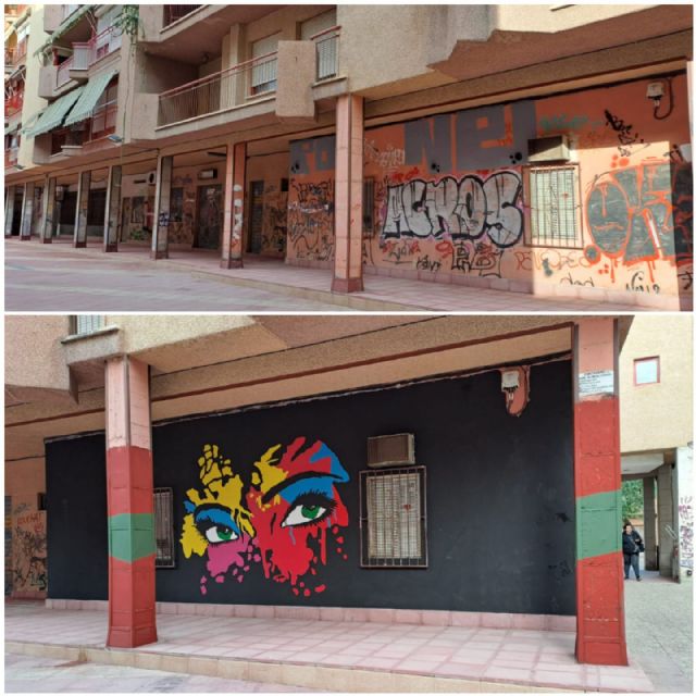 La Oficina del Grafiti realiza más de medio centenar de intervenciones artísticas en barrios y pedanías durante 2022 - 2, Foto 2