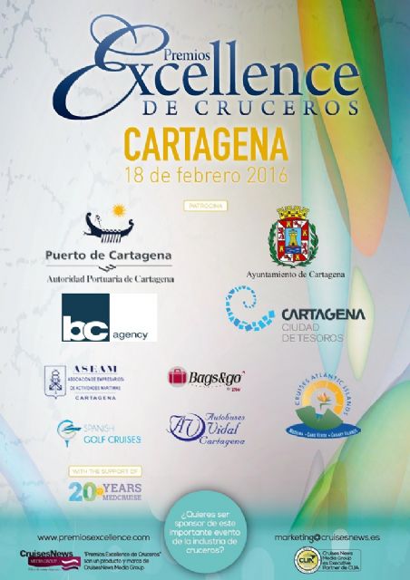 Cartagena acogerá la IX edición de los Premios Excellence de Cruceros - 1, Foto 1