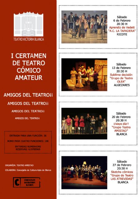 Blanca acoge un certamen popular de teatro cómico durante todo el mes de febrero - 3, Foto 3