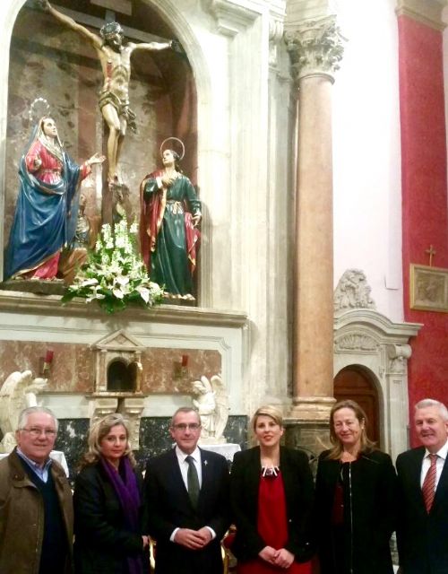 Noelia Arroyo visita la Cofradía del Santísimo Cristo del Perdón de Murcia - 1, Foto 1