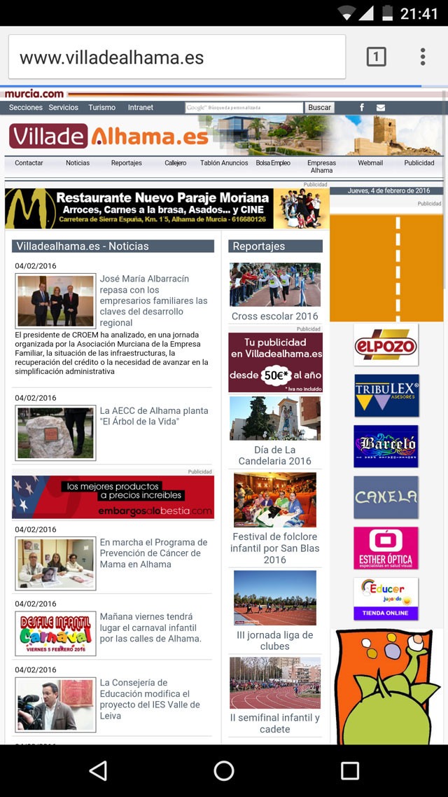 Villadealhama.es rediseña su web, Foto 3