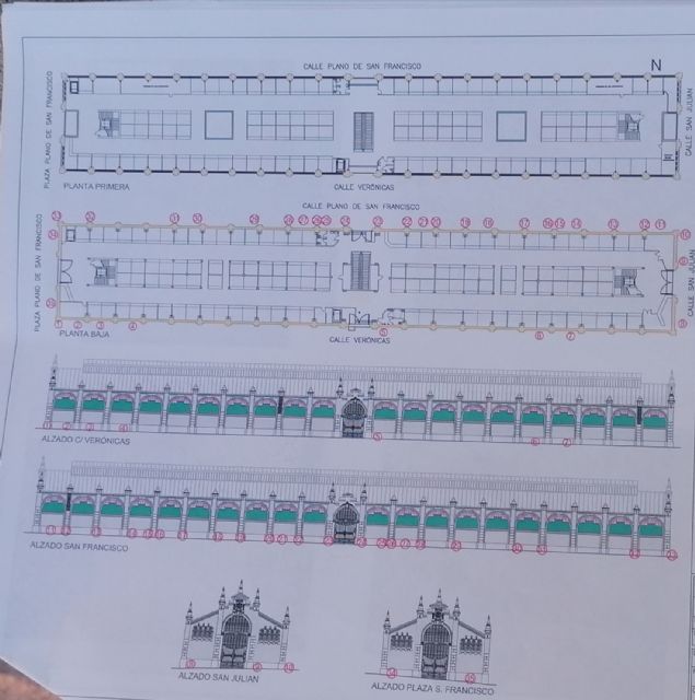 Comienzan las obras de reparación  del lateral del mercado de Verónicas - 4, Foto 4