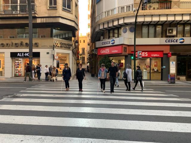 Discapacidad y Movilidad Sostenible colaboran para implantar el dispositivo passblue en zonas prioritarias de Murcia - 3, Foto 3