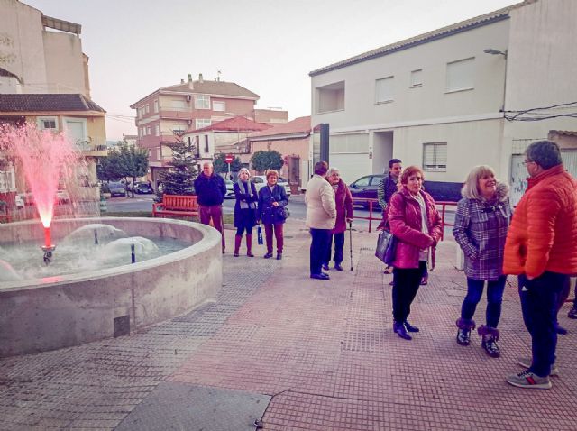 El Ayuntamiento renueva al completo la fuente ornamental del jardín Padre Hellín Las Heras de Javalí Viejo - 1, Foto 1