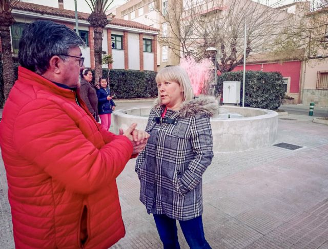 El Ayuntamiento renueva al completo la fuente ornamental del jardín Padre Hellín Las Heras de Javalí Viejo - 3, Foto 3
