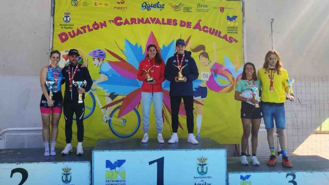 Marta Pintanel y David Cantero ganan el primer clasificatorio para el nacional de Duatlón en Águilas - 1, Foto 1