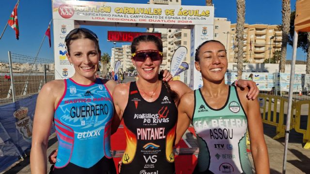 Marta Pintanel y David Cantero ganan el primer clasificatorio para el nacional de Duatlón en Águilas - 5, Foto 5