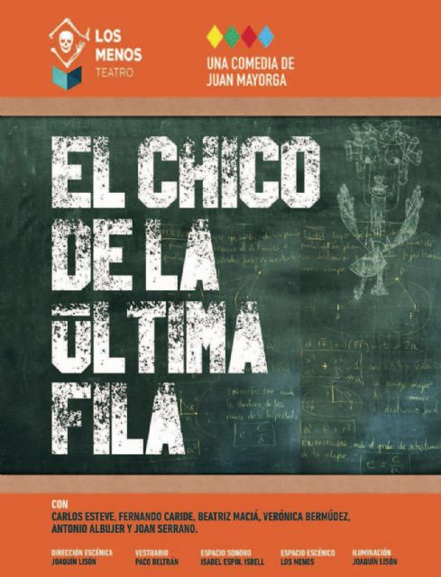 La compañía murciana Los menos presenta la comedia EL CHICO DE LA ÚLTIMA FILA, de Juan Mayorga, el viernes 7 de febrero en el Teatro Villa de Molina - 1, Foto 1