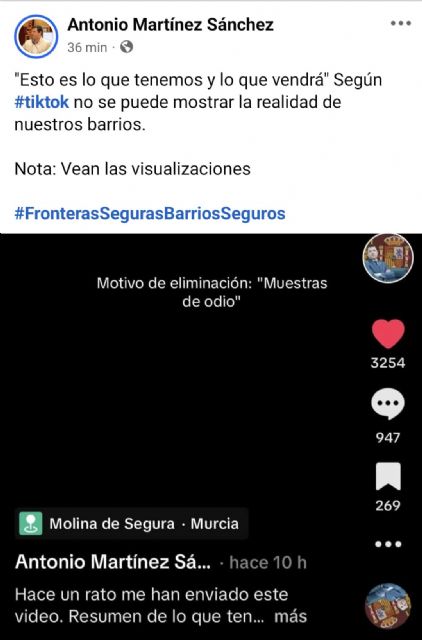 El PSOE de Molina de Segura denuncia el grave contenido xenófobo del vídeo difundido por el portavoz de VOX y primer teniente de alcalde - 3, Foto 3