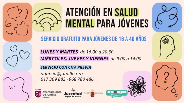El servicio gratuito de Atención en Salud Mental para jóvenes ya está disponible en Jumilla - 1, Foto 1
