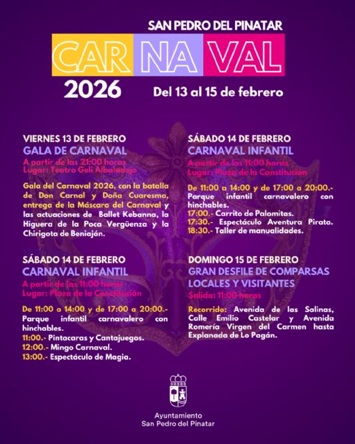 San Pedro del Pinatar invita a disfrutar del carnaval del 13 al 15 de febrero - 3, Foto 3