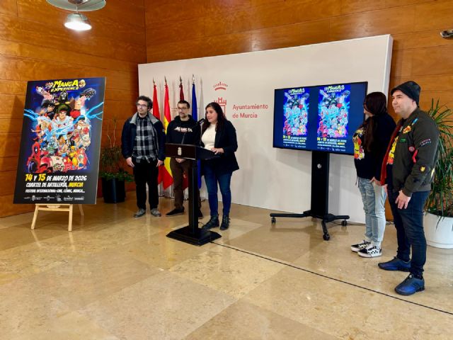 El cartel de la nueva edición de Murcia Manga Experience combina cuatro técnicas artísticas para hacer un gui&ntilde;o a la primavera murciana - 2, Foto 2
