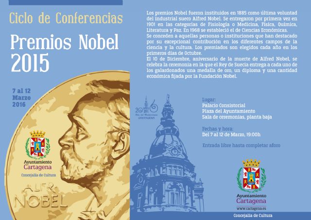 Federico Mayor Zaragoza abrirá el próximo lunes el ciclo de conferencias sobre los Premios Nobel en Cartagena - 2, Foto 2