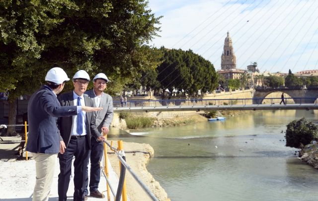 Las obras del paseo fluvial ´Murcia Río´ encaran su ecuador y el Ayuntamiento inicia la revegetación de las motas - 1, Foto 1
