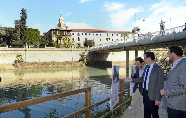 Las obras del paseo fluvial ´Murcia Río´ encaran su ecuador y el Ayuntamiento inicia la revegetación de las motas - 2, Foto 2