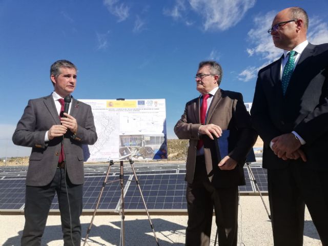 La Comunidad de Regantes de Pliego inaugura una parte del mayor parque solar fotovoltaico de España a sociado al regadío - 1, Foto 1