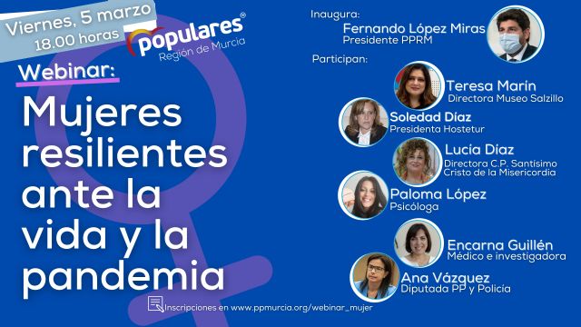 El PPRM aborda la resiliencia de las mujeres ante la pandemia en una webinar con seis profesionales en distintos ámbitos laborales y sociales - 1, Foto 1