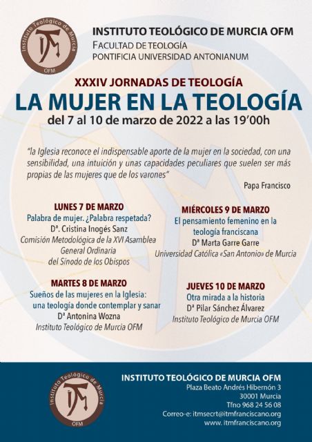 El ITM centra sus Jornadas de Teología de este año en la mujer - 1, Foto 1