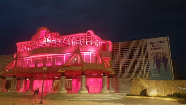 La Asamblea Regional se tiñe de morado para conmemorar el Día Internacional de la Mujer - 1, Foto 1