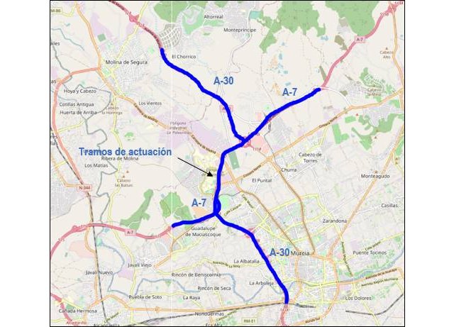 Mitma adjudica obras para mejorar el drenaje en las autovías A-7 y A-30 en el entorno de Murcia por 204.770 euros - 1, Foto 1
