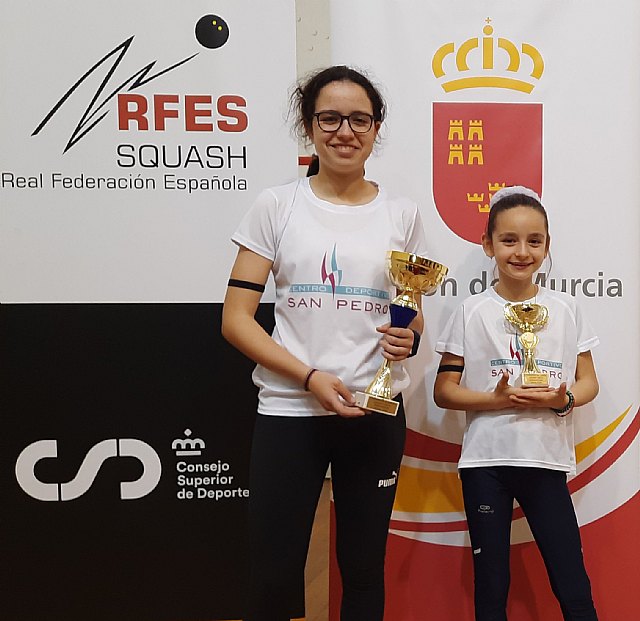 Katerina Minuto y Monica Hernández subcampeonas de España de squash sub 11 y sub 15 - 1, Foto 1