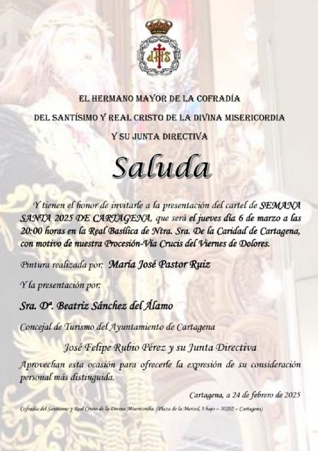 La Cofradía del ‘Cristo del Lago’ presentará el cartel de la Semana Santa 2025 el próximo jueves - 1, Foto 1