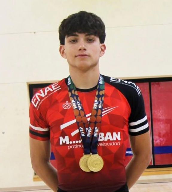 El torre&ntilde;o Pablo González, doble campeón de Espa&ntilde;a juvenil de patinaje de velocidad indoor - 2, Foto 2