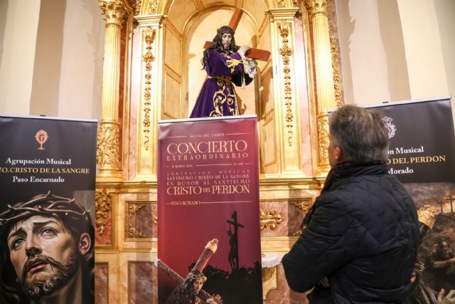 Más de 125 músicos funden tradición y devoción en el histórico concierto Perdón y Sangre que une a las cofradías lorquinas del Paso Morado y Paso Encarnado - 5, Foto 5