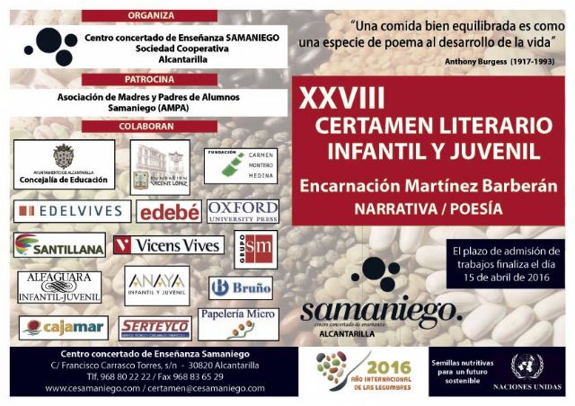 XXVIII Certamen Literario Infantil y Juvenil Encarnación Martínez Barberán, de narrativa y poesía - 3, Foto 3