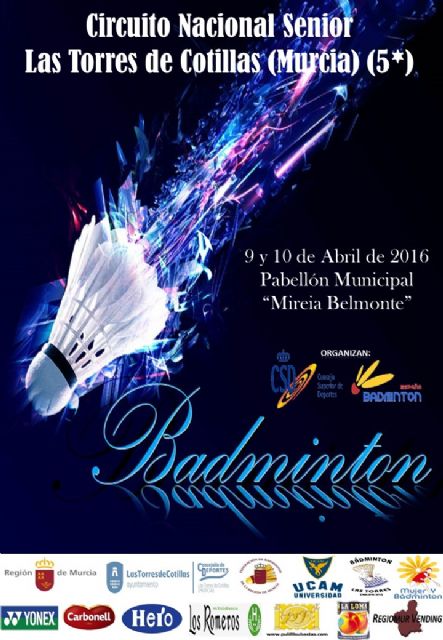 Las Torres de Cotillas, sede del circuito nacional de bádminton cinco estrellas - 1, Foto 1