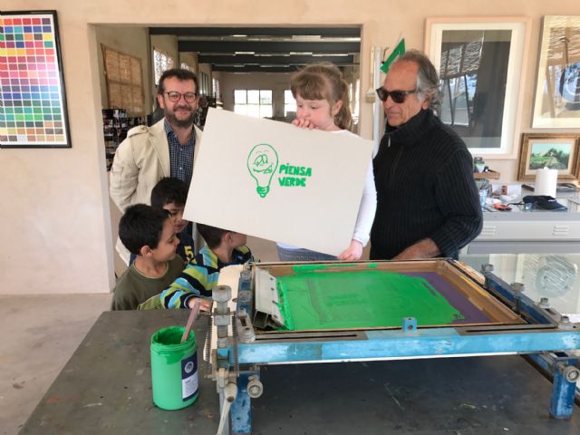 Taller de Serigrafía para niños por el artista Pepe Jiménez en La Ermita de la Colonia - 2, Foto 2