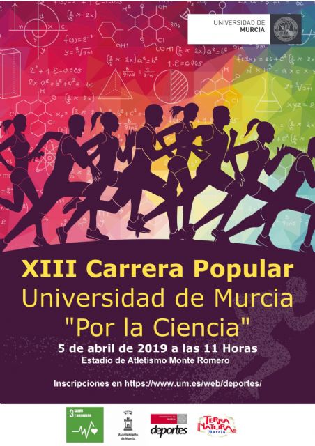 Más de mil personas participan este viernes en la carrera ´Por la Ciencia´ de la Universidad de Murcia