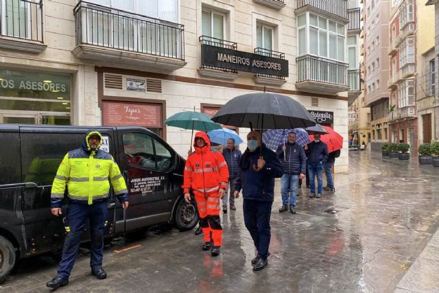 Las calles del centro histórico se preparan para las procesiones de Semana Santa - 1, Foto 1