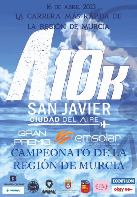 II ANIMAL 10K San Javier Ciudad del Aire - Campeonato de la Región de Murcia 10K en Ruta Individual 2023 - 1, Foto 1