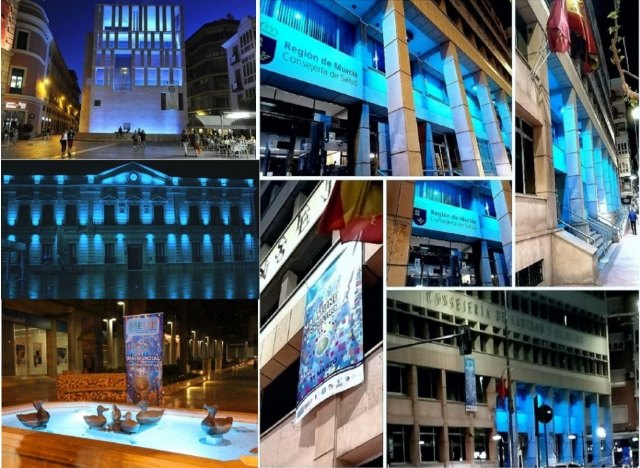 Edificios emblemáticos, ayuntamientos y espacios públicos de todo el territorio nacional se iluminan de color turquesa - 1, Foto 1