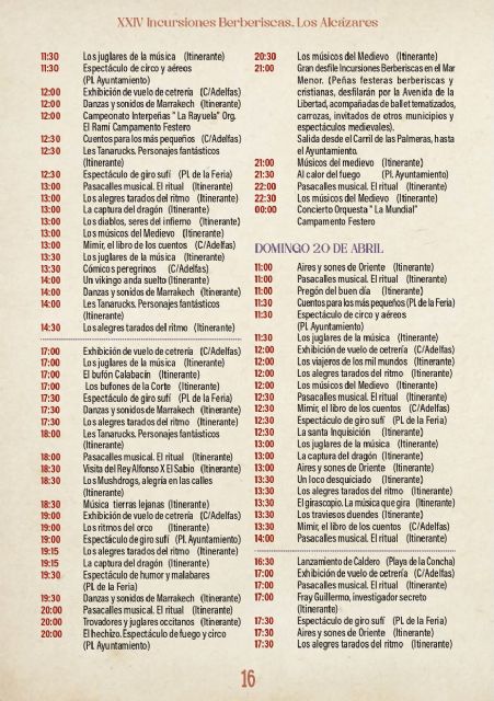 Programa de las Incursiones Berberiscas 2025 - 3, Foto 3