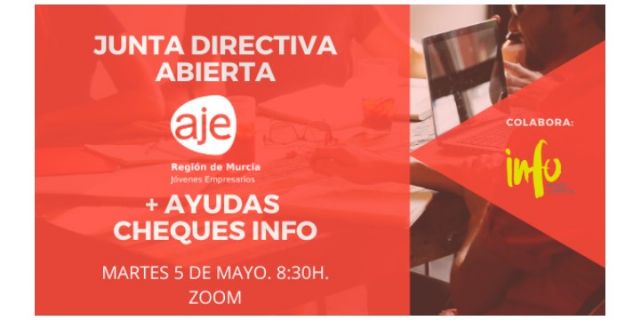 AJE Región de Murcia celebrará una junta directiva abierta para ayudar a superar la crisis del COVID-19 a los jóvenes empresarios - 1, Foto 1