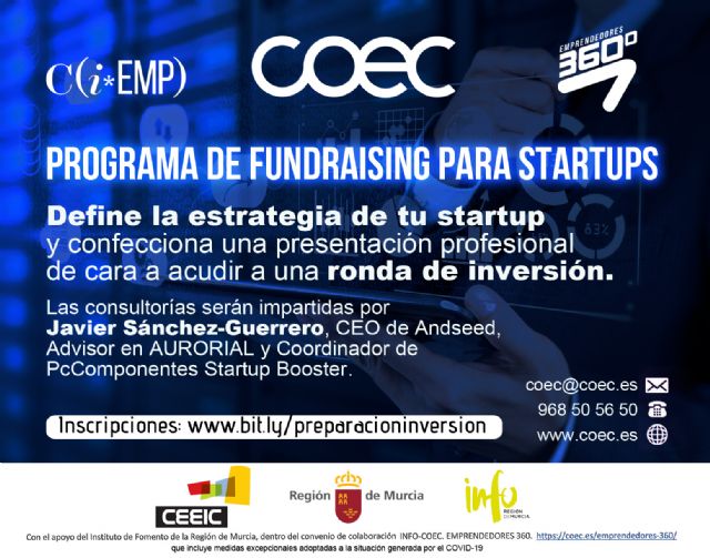 La patronal de Cartagena formará a los emprendedores sobre cómoa frontar con éxito un proceso de negociación con inversores - 1, Foto 1