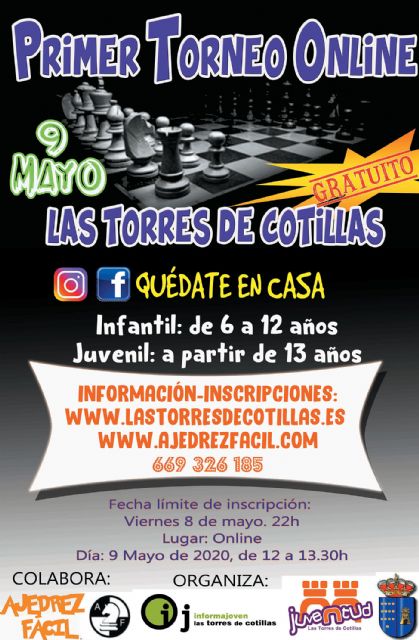 La Concejalía de Juventud propone un torneo online gratuito de ajedrez para jugarlo desde casa - 1, Foto 1