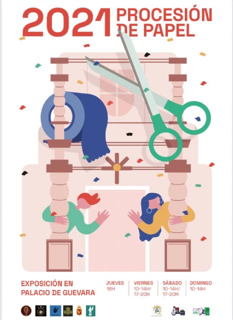 Los jóvenes de las cofradías de Semana Santa organizan junto al Ayuntamiento y el Consejo de la Juventud una exposición para conmemorar la Procesión de Papel 2021 - 2, Foto 2