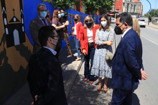 Algezares estrena un nuevo mural en homenaje a Párraga - 1, Foto 1