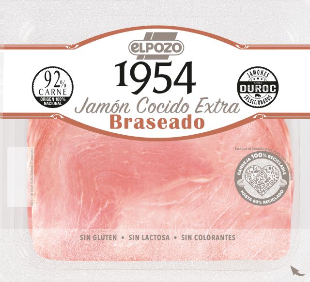 ElPozo Alimentacin ampla su gama 1954 con el lanzamiento del Jamn Cocido EXTRA BRASEADO, Foto 1
