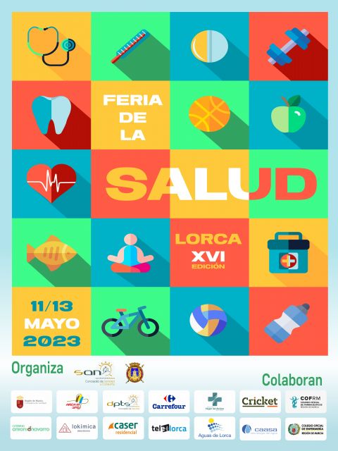 La XVI Feria de la Salud de Lorca se celebrará del 11 al 13 de mayo, en la Alameda de la Constitución, con la realización de pruebas médicas, actividades deportivas y talleres - 1, Foto 1