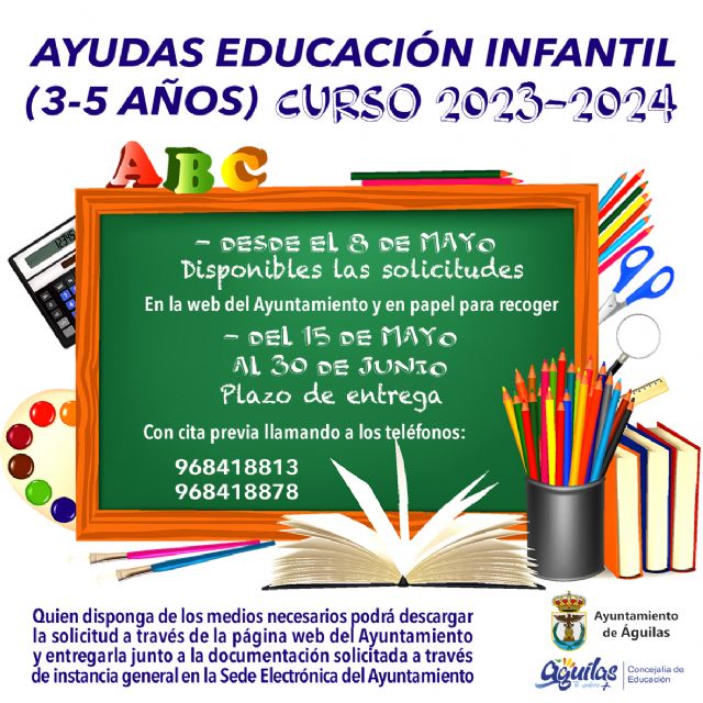 El próximo día 15 se abre el plazo de presentación de las solicitudes de ayuda para Educación Infantil - 1, Foto 1